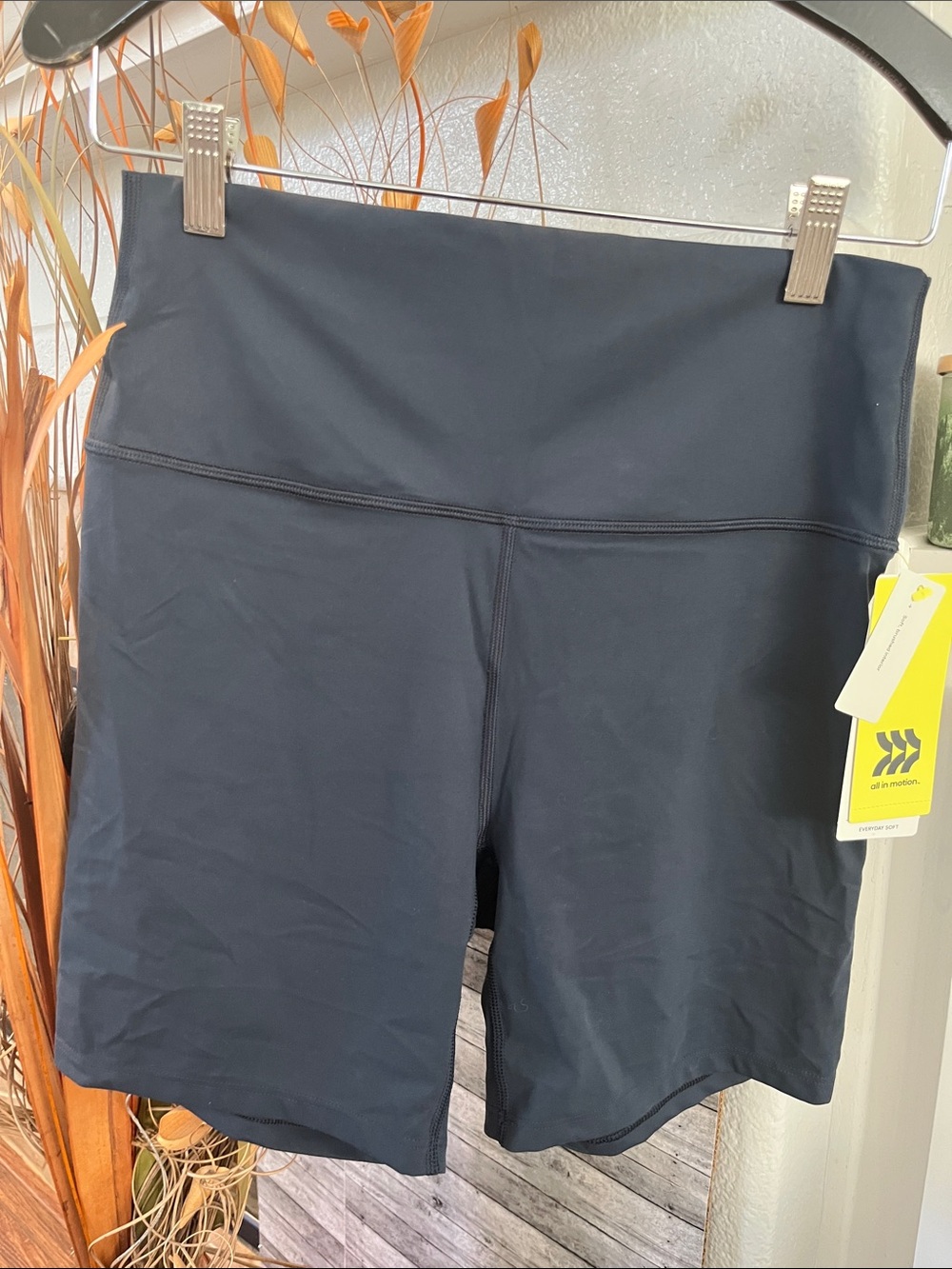 all in motion navy blue  High-Rise Bike Shorts